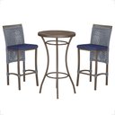 Ver imagem 1 de Mesa Bistrô e 2 Banquetas Roma Marrom Corda Náutica Estofado 10 Trama Original