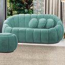 Ver imagem 2 de Sofá 2 Lugares Orgânico para Sala Cloud Bouclê E03 - D’Rossi