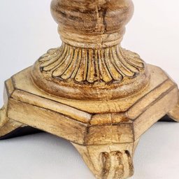 Centro De Mesa Decorativo Bege Envelhecido 20x26cm Fruteira - 5