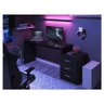 Mesa para Computador Gamer Ambiente Drx 5000 Preto Trama - Móveis Leão - 1