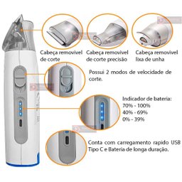 Kit Higiene Pet Banho e Tosa 15 em 1 Aspirador 220v 300w Maquina Tosa sem Fio, Escova Raqueador Pelo - 3