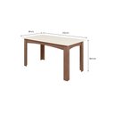 Ver imagem 3 de Conjunto Sala de Jantar Alice 1,56 com 6 Cadeiras Amendoa 51C