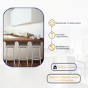 Ver imagem 3 de Kit 3 Bancos Alto Tamborete para Balcão Junco Argila Àrea de Lazer Ilha Bancada bar Churrasqueira