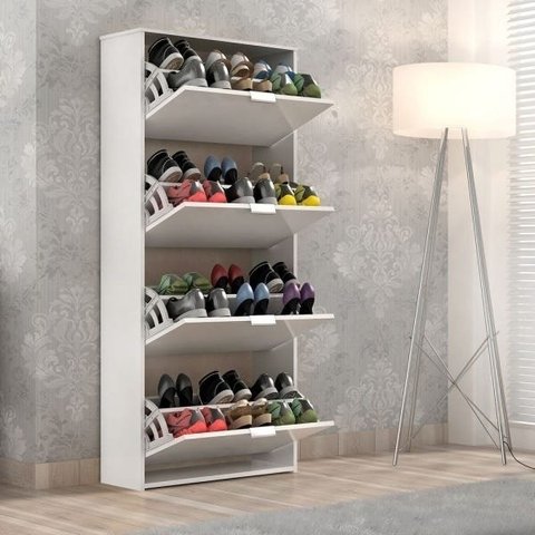 Sapateira Safira 4 Portas - Branco