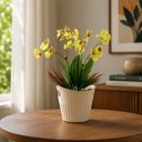 Ver imagem 6 de Orquídeas Flores Artificiais ,Arranjo para Mesa com Vaso Decorado