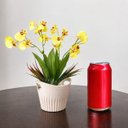 Ver imagem 3 de Orquídeas Flores Artificiais ,Arranjo para Mesa com Vaso Decorado