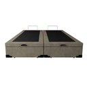 Ver imagem 3 de Cama Box Baú Queen Bipartido 158 Bello Box - Suede Bege