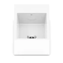 Ver imagem 2 de Cuba de Apoio Retangular com Mesa Cerâmica 44x25cm Basic Curve 1 Celite Branco