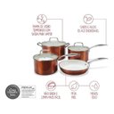 Ver imagem 2 de JOGO DE PANELAS 4 PEÇAS CERAMIC LIFE COM INDUÇÃO UNIQUE