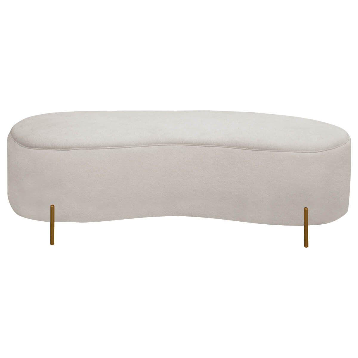 Sofá Orgânico Maitê 2 Lugares 180cm e Puff Linho Bege Sofa Store - 8