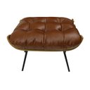 Ver imagem 1 de Puff Decorativo Laura 65cm Couro Marrom - Sallar Home