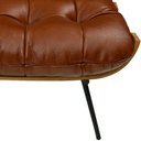 Ver imagem 4 de Puff Decorativo Laura 65cm Couro Marrom - Sallar Home