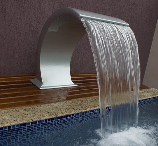 Cascata De Fibra Para Piscina Fortaleza 80cm | MadeiraMadeira