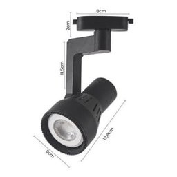 Spot para Trilho Eletrificado Par20 Oko Nordecor Preto para Sala Quarto Cozinha Quadro Bivolt - 4