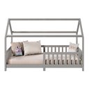 Ver imagem 5 de Cama Infantil Montessoriana Casa Madeira com Estrado Nina Cinza