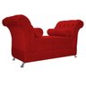 Recamier Taty Casal 140cm Suede Vermelho - 2