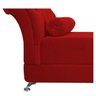 Recamier Taty Casal 140cm Suede Vermelho - 5