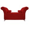 Recamier Taty Casal 140cm Suede Vermelho - 1