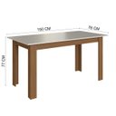 Ver imagem 3 de Conjunto Mesa Atlanta 6 Cadeiras Freijo Linho