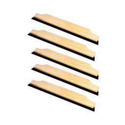 Rodo De Madeira Dsr 40Cm Duplo Sem Cabo Kit 5 - 1
