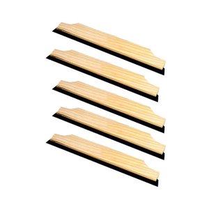 Rodo De Madeira Dsr 40Cm Duplo Sem Cabo Kit 5