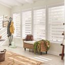 Ver imagem 2 de Persiana Rolo Duplo Bandô Sunny Branca 160 (L) x 220 (A) Cortina Zebra Double Vision 1,60 X 2,20