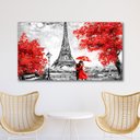 Ver imagem 4 de Quadro Decorativo Sala Quarto Paris Preto Grande 60x90 Elegante