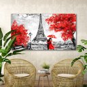 Ver imagem 2 de Quadro Decorativo Sala Quarto Paris Preto Grande 60x90 Elegante