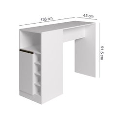Bancada de Cozinha Londres Branca Manto Móveis - 2