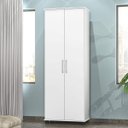 Ver imagem 1 de Armário Multiuso 2 Portas com Rodízios Arezzo Branco