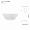 Ver imagem 6 de Cuba de Apoio Sobrepor para Banheiro Redonda Viena 35cm x 15cm Louça Luxo