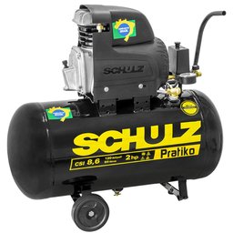 Compressor de Ar de Pistão 2,0 HP 50 Litros 8,6 Pés Pratiko CSI 8,6|25 SCHULZ - 1