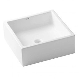 Cuba de Apoio 35x35cm sem Mesa Basic Q5 Celite Branco - 1