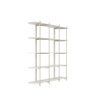 Estante de Livros 5 Prateleiras Aço com Mdf Enya 180 Cm - Off White Fosco C/ Champanhe - 4