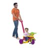 Mototico Passeio & Pedal com Haste Removível e Cercado de Proteção:rosa - 2