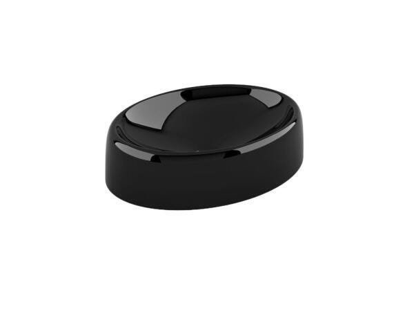 Cuba De Apoio Para Banheiro Toleato Oval Luzza 39Cm Preto - 1