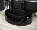 Ver imagem 2 de Cuba De Apoio Para Banheiro Toleato Oval Luzza 39Cm Preto