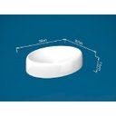 Ver imagem 3 de Cuba De Apoio Para Banheiro Toleato Oval Luzza 39Cm Preto