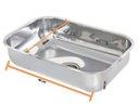 Ver imagem 4 de Cuba Para Cozinha Alto Brilho De Sobrepor 46X30X11 - Kit 05