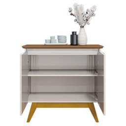 Aparador para Sala Buffet Classic 2 Portas Off White Freijó - Imcal - 4