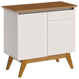 Aparador para Sala Buffet Classic 2 Portas Off White Freijó - Imcal - 1