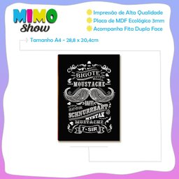 Placa Mdf Barbearia Rústica Decorativa Parede Tam A4 Br10 - 4