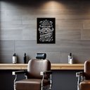 Ver imagem 1 de Placa Mdf Barbearia Rústica Decorativa Parede Tam A4 Br10