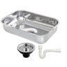 Cuba Para Cozinha Alto Brilho De Sobrepor 46X30X11 - Kit 03 - 1