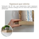 Ver mais imagens de Prateleira Suspensa para Parede Suporte Invisível 67x17cm Tamburato Artany