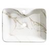 Cuba De Louça Semi Encaixe Retangular 48 Cm Sicília Mármore - 2