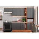 Ver imagem 3 de Gabinete de Cozinha Modulado Balcão com Tampo Bella 2612 com Porta Toalha 20cm Branco