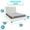 Ver imagem 3 de Kit Cabeceira + Cama Box + Colchão Casal D23 Pro Inducol