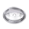 Cuba oval 36X26,0 cm alt 110mm peq aço inox 304 tecnocuba - 1