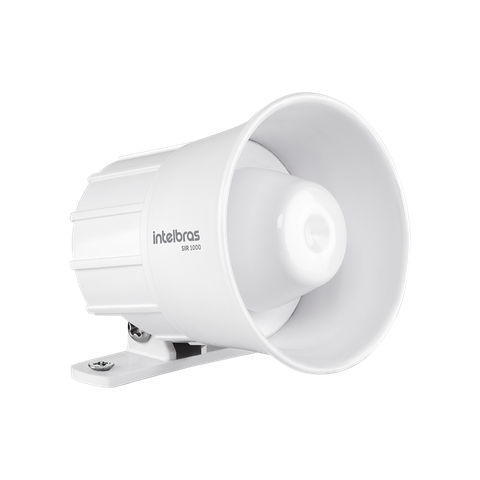 Sirene Para Alarme Inteligente Sistema De Segurança Intelbras Sir 1000 Alta Potência Som 105 Db Bran